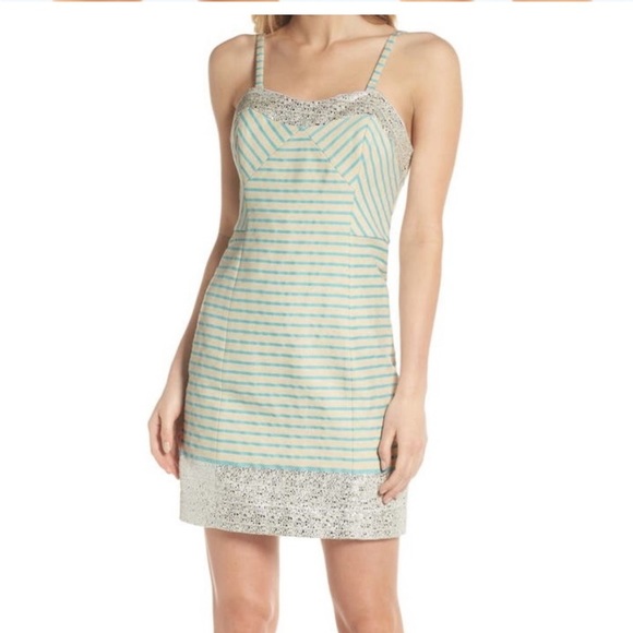 NWT Lilly Pulitzer Bayview stripe strapless dress Sz 2 - Picture 3 of 8